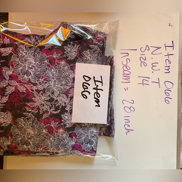 Tummy control pants, slimming pants, floral pants - Picture 9 of 10